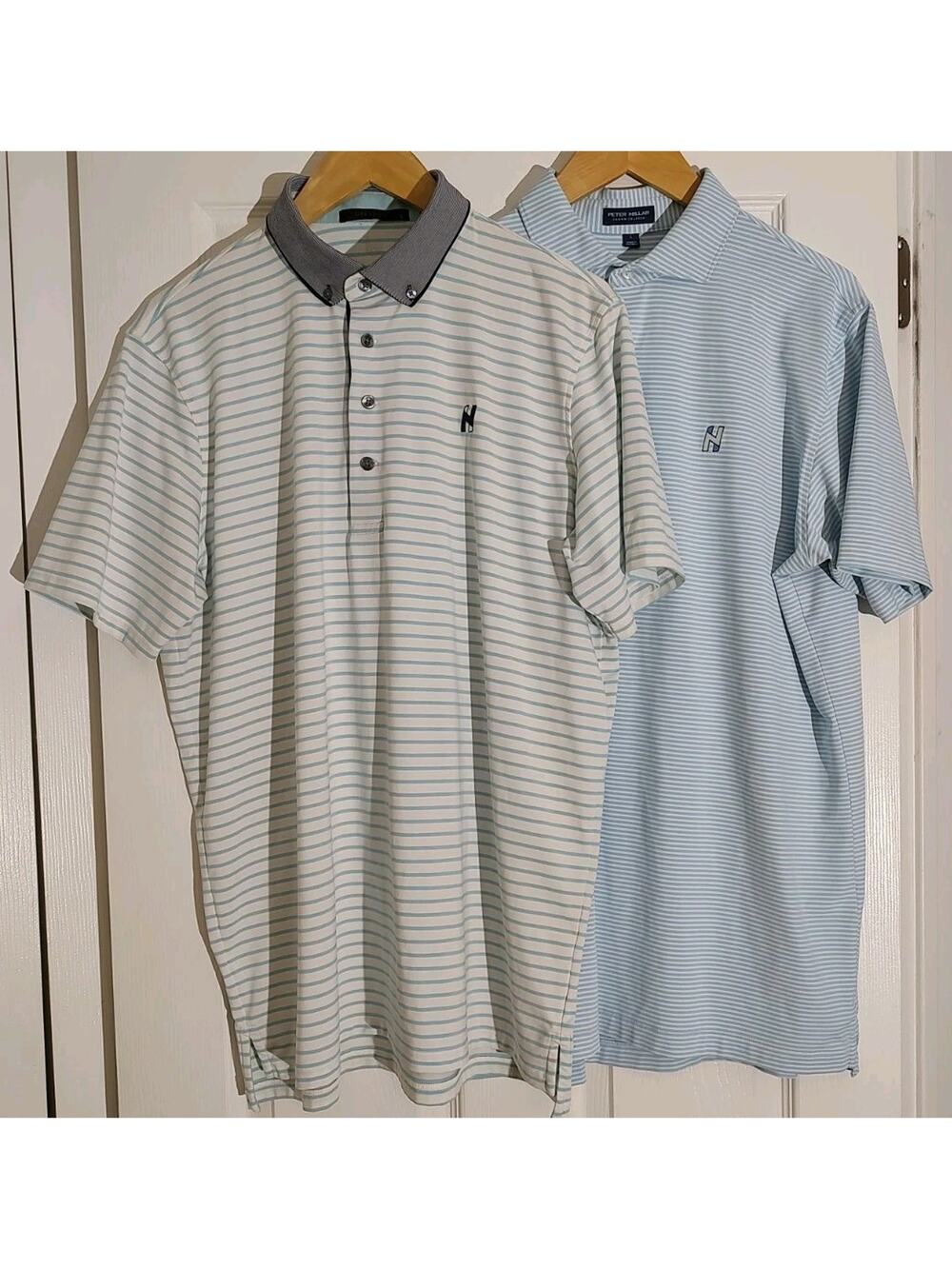 Lot Of 2 Men's Greyson/Millar Hudson National Golf Club Polo Shirt - Large